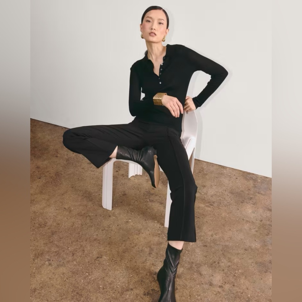 *SOLD* NWT Everlane The Dream Kick Flare Pant- Black, Small